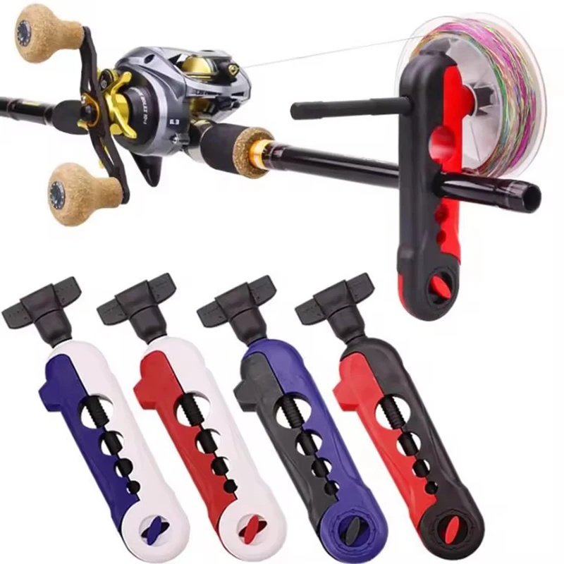 Fishing Line Dispenser - เครื่องม้วนสายเบ็ดแบบพกพา ปรับได้สำหรับขนาดต่างๆ ใช้ได้กับรอกเบ็ด บобин รอกม้วนสาย และสายเบ็ด