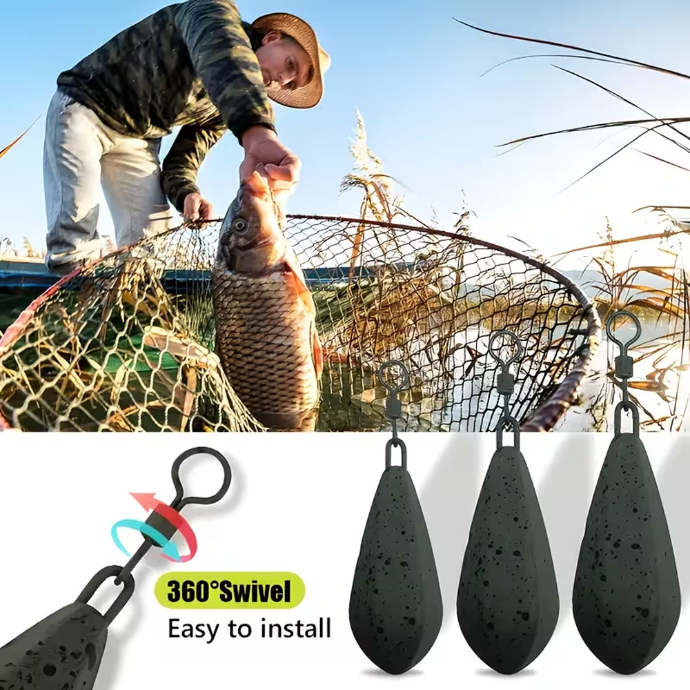 ชุดตะกั่วตกปลาคาร์ปแบบหนัก 4 ช - Saltwater Line บทวิจารณ์และราคา