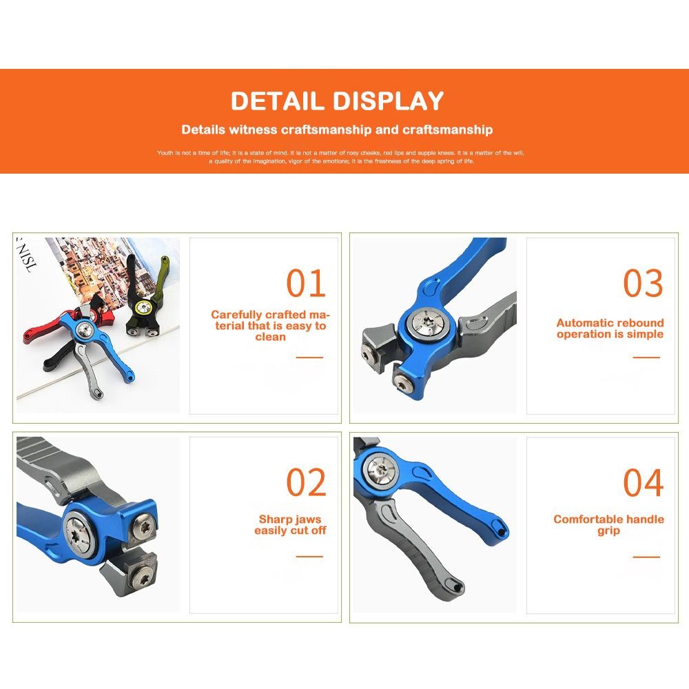 อลูมิเนียมอัลลอยด์ตกปลาคีมกรรไ - Fishing Line Cutter บทวิจารณ์และราคา