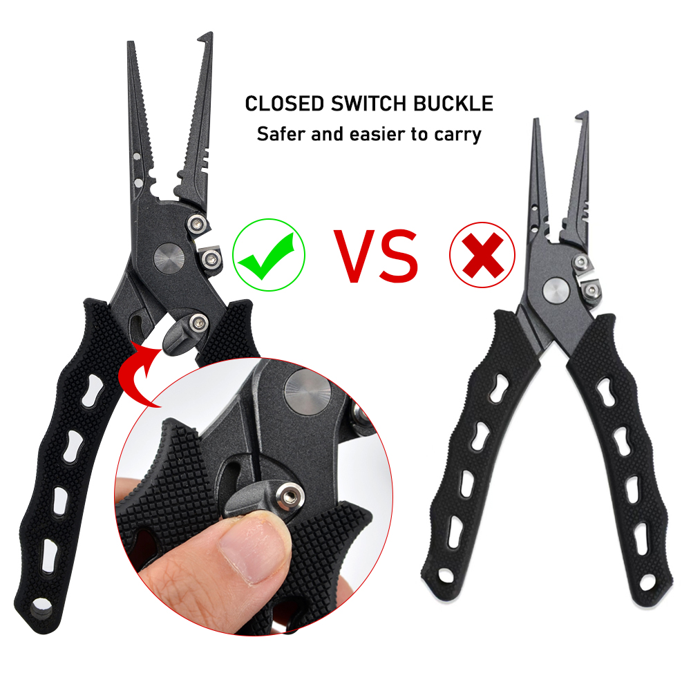 ตกปลาคีมสแตนเลสสตีลชุดเครื่องม - Fishing Line Cutter บทวิจารณ์และราคา